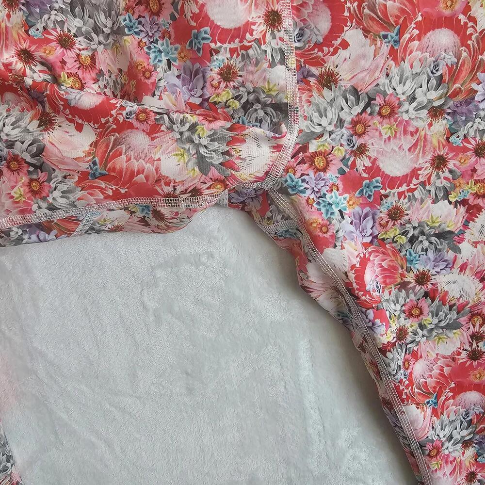 Lululemon Flowabunga Run Inspire Cropped Floral Print Leggings Pink Size 8 - Picture 8 of 11